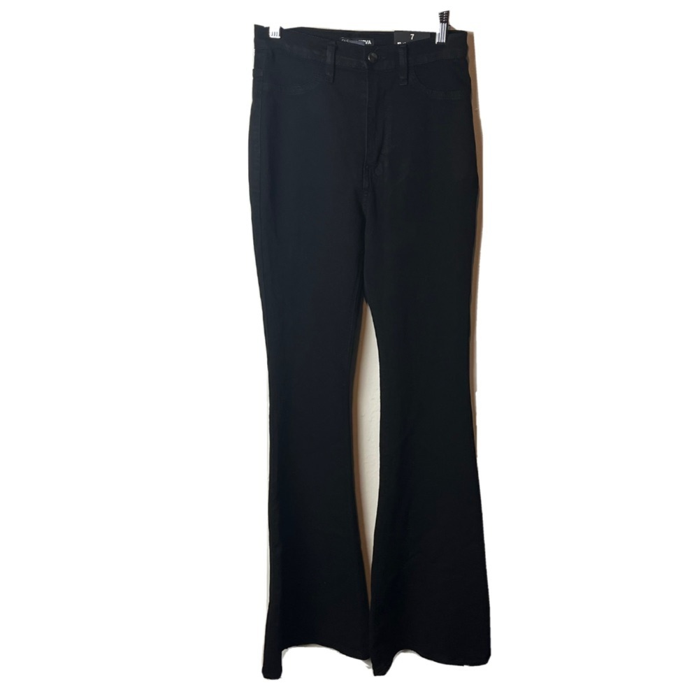 Fashion Nova Deep In My Soul Flare Jeans - Black New NWT Size 7 Cute